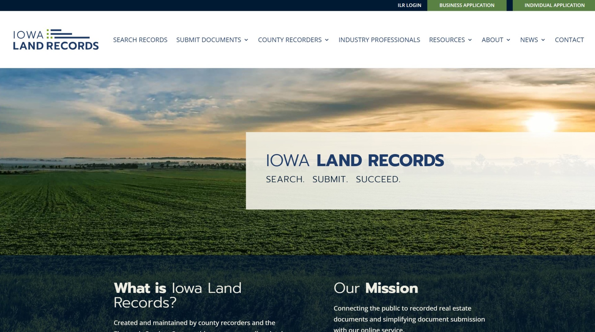 Iowa Land Records portal login